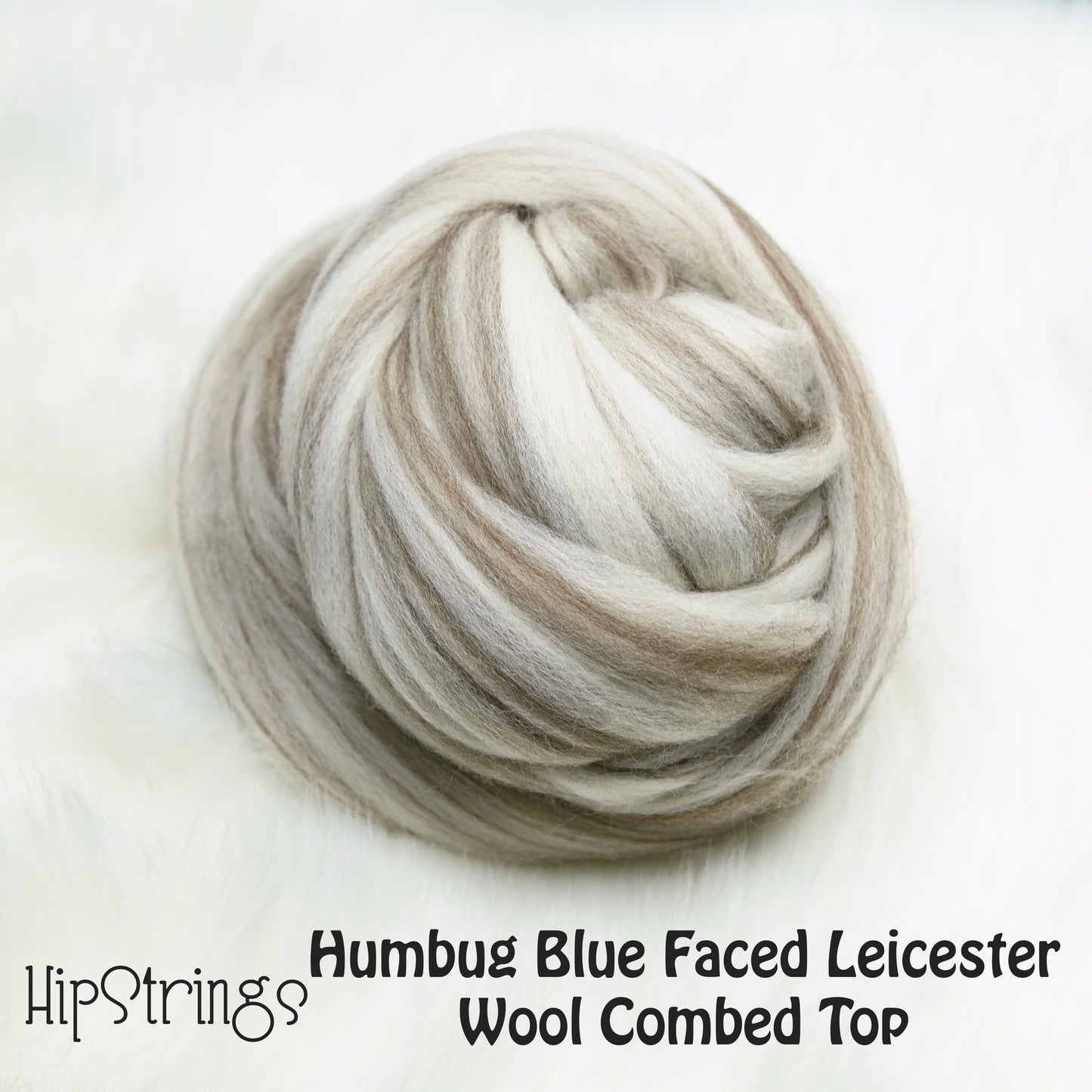 Natural Shades of Blue Faced Leicester Combed Wool Top 4 oz
