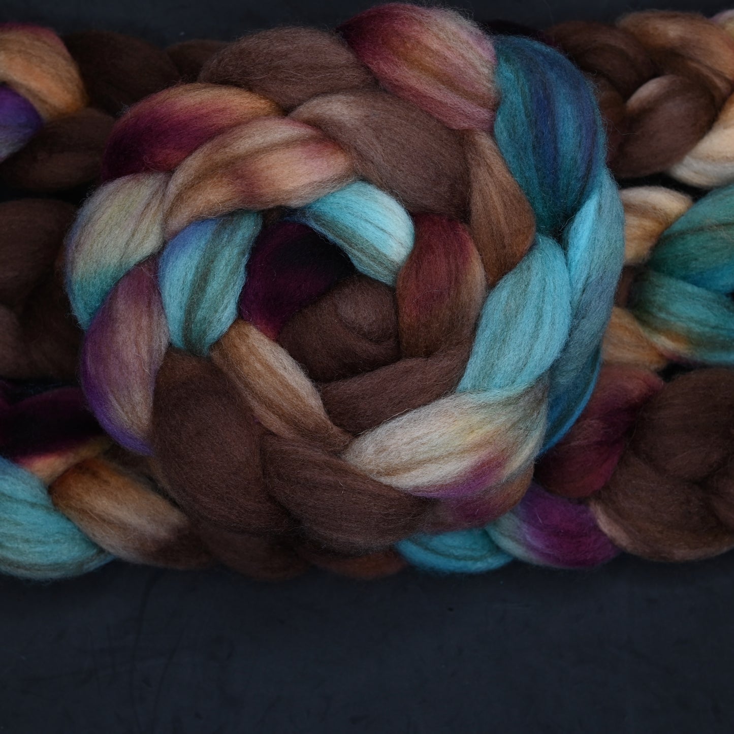 7 ate 9 on Hand Dyed Buoy (BFL/Shetland/Manx Wool) Signature Blend Combed Top - 4 oz