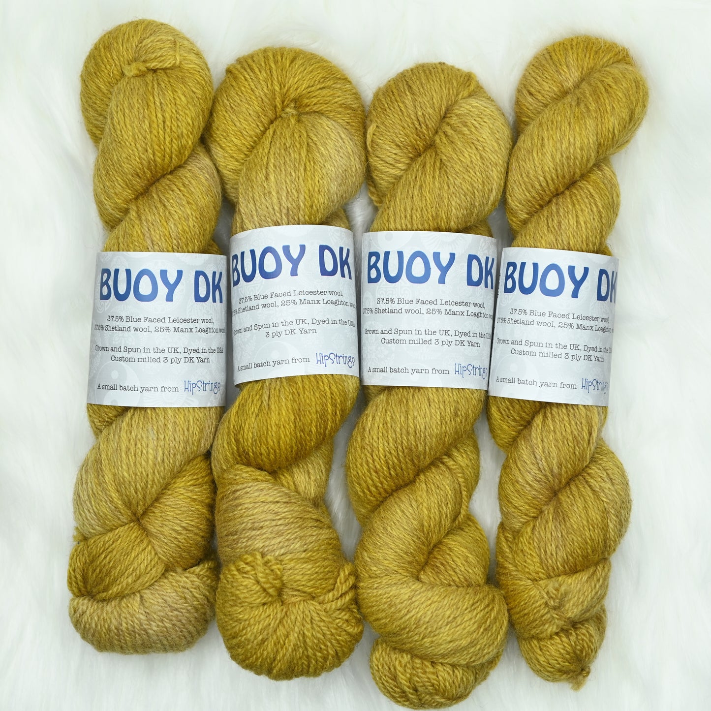 Honeycomb on Buoy DK (BFL/Shetland/Manx wool) yarn - 100 g
