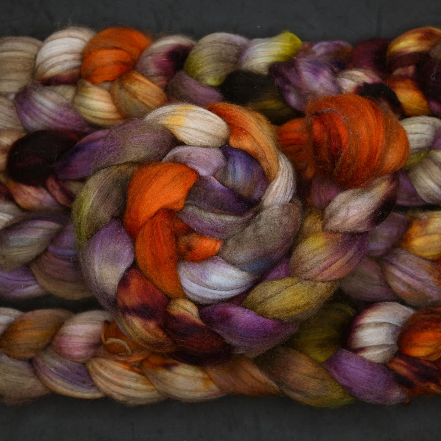 Farmers' Market on Hand Dyed Baby Camel Superfine Merino wool Combed top - 4 oz