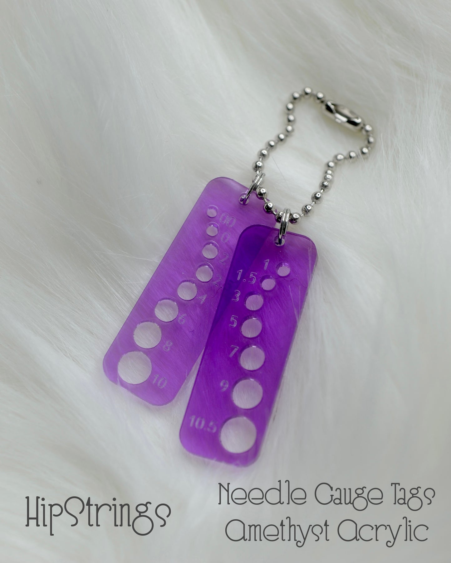 Needle Gauge Tags - Acrylic and Wood