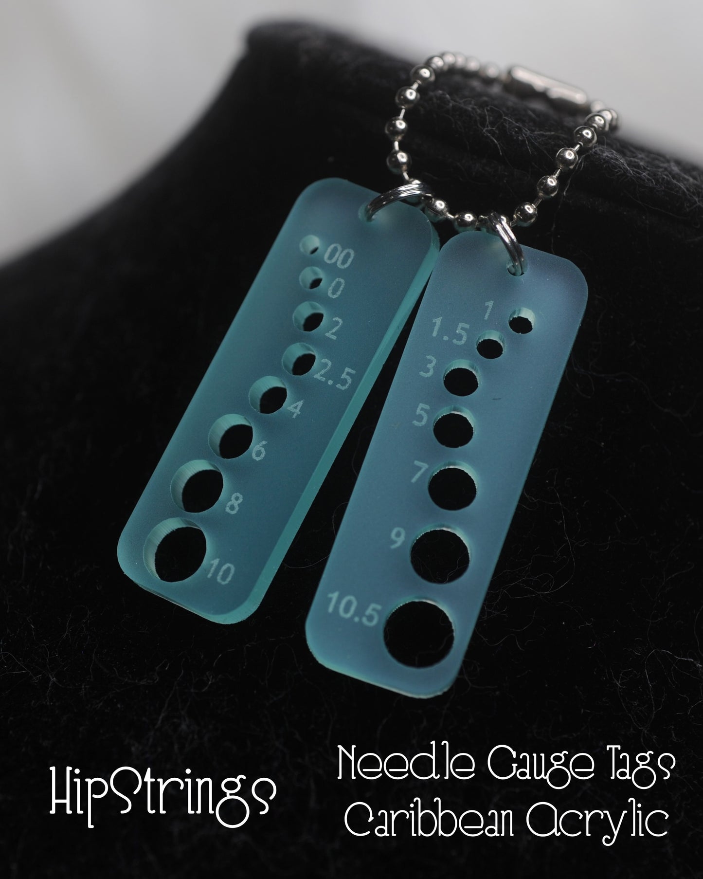Needle Gauge Tags - Acrylic and Wood