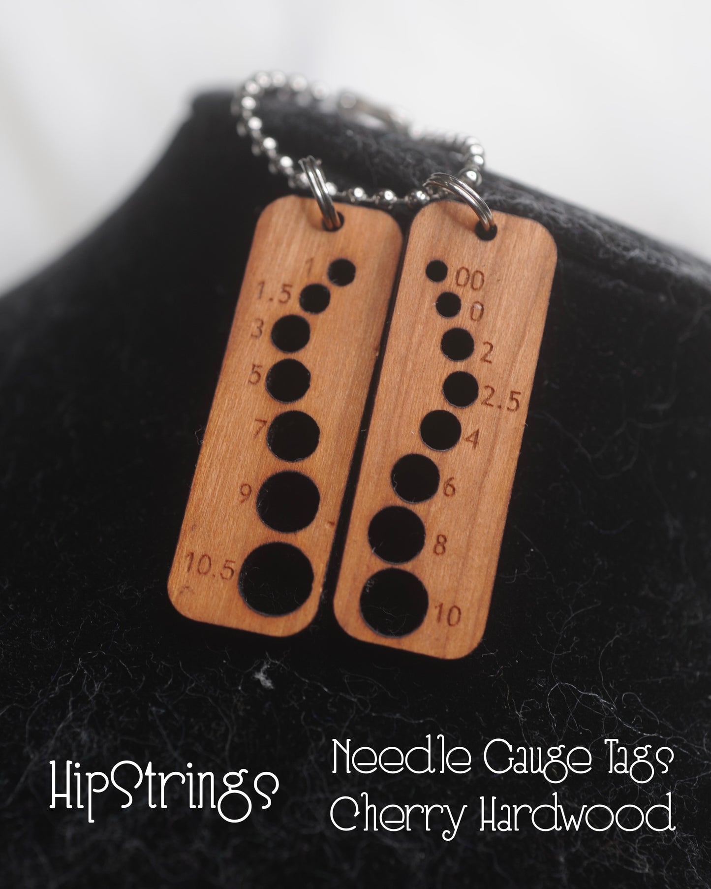 Needle Gauge Tags - Acrylic and Wood