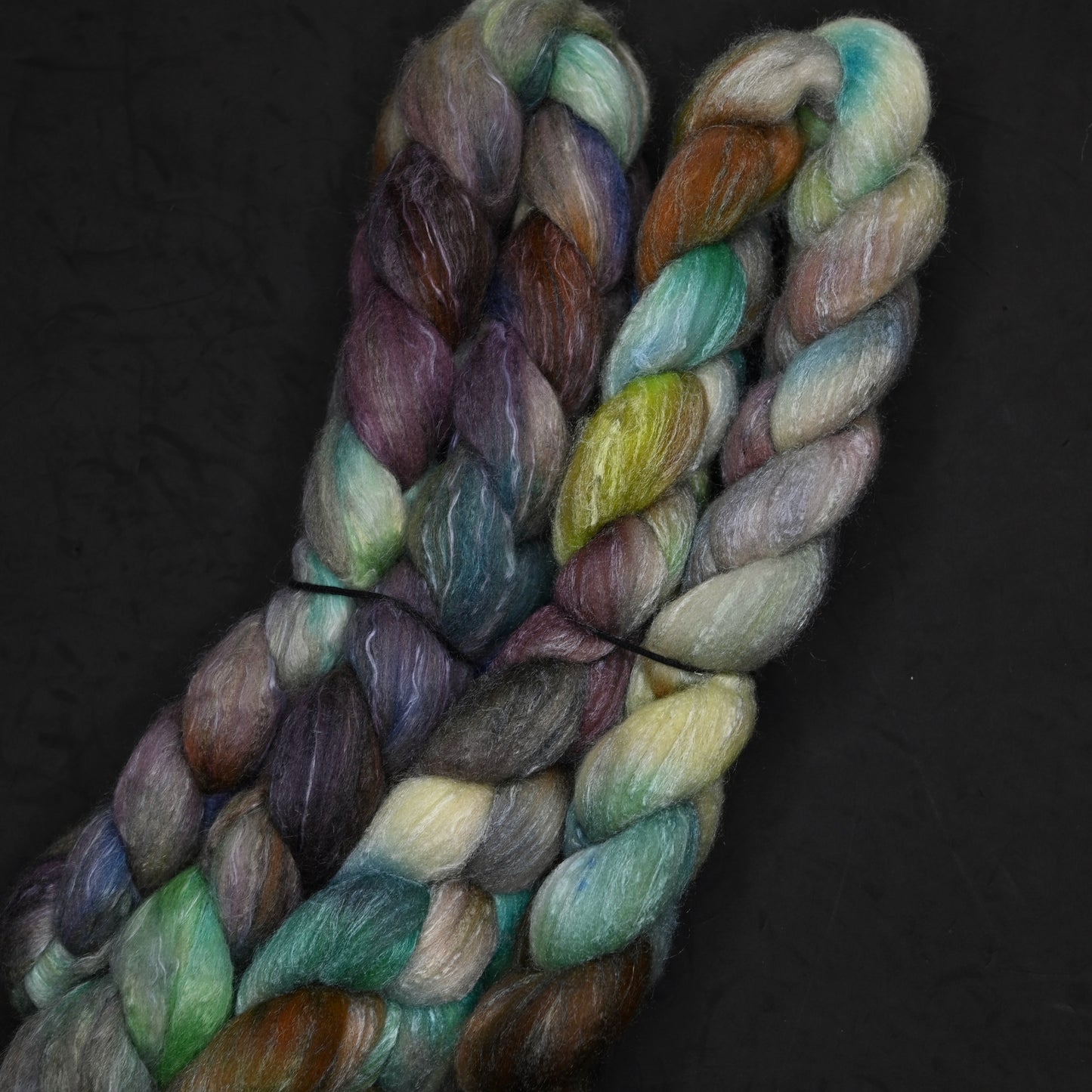 Crab Mentality on Hand Dyed Polwarth/Silk/Ramie Combed Top - 4 oz
