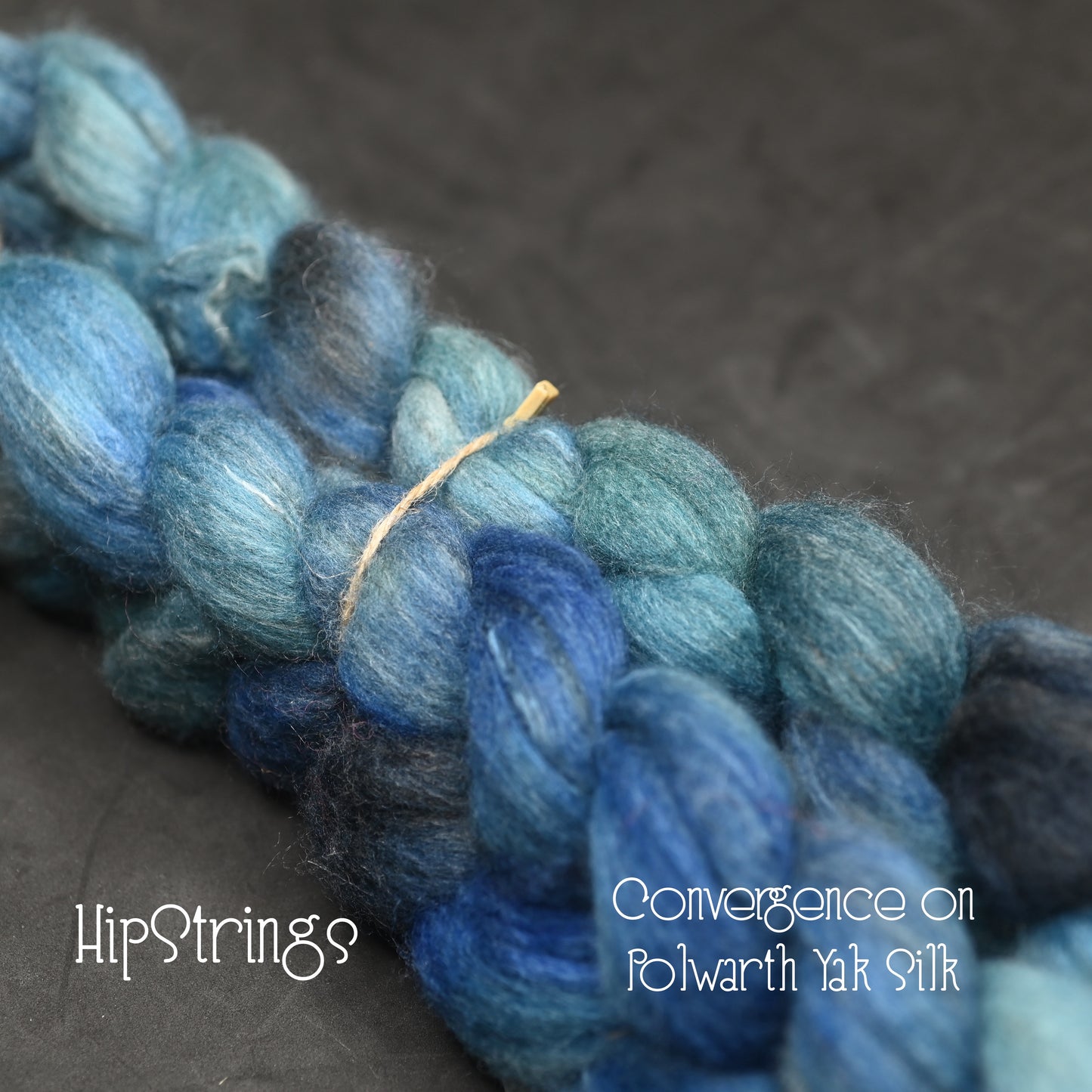 Convergence on Hand Dyed Polwarth Wool Yak Silk Combed Top - 4 oz