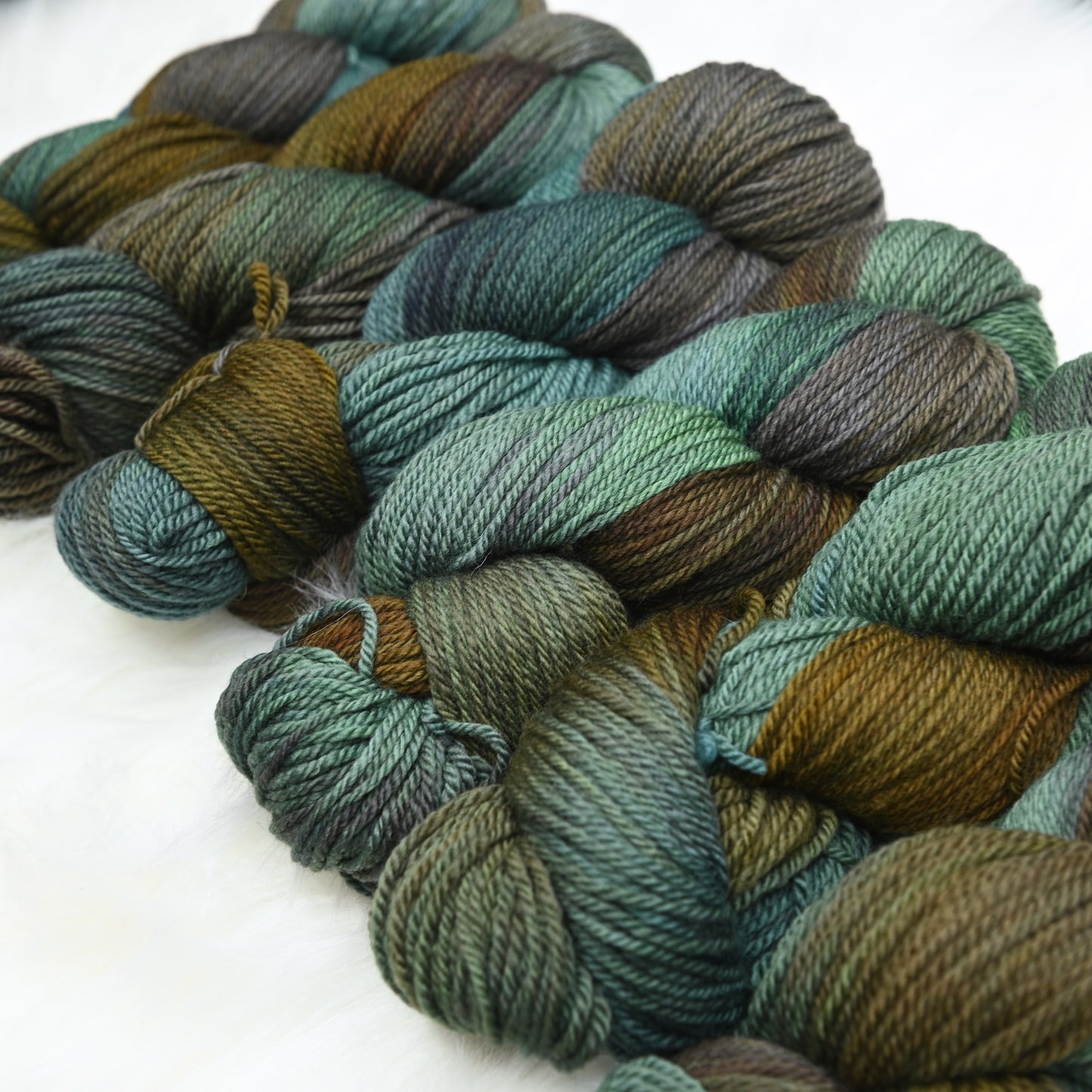 Crab Mentality on Hand Dyed Polwarth Wool DK yarn - 300 yd/100g