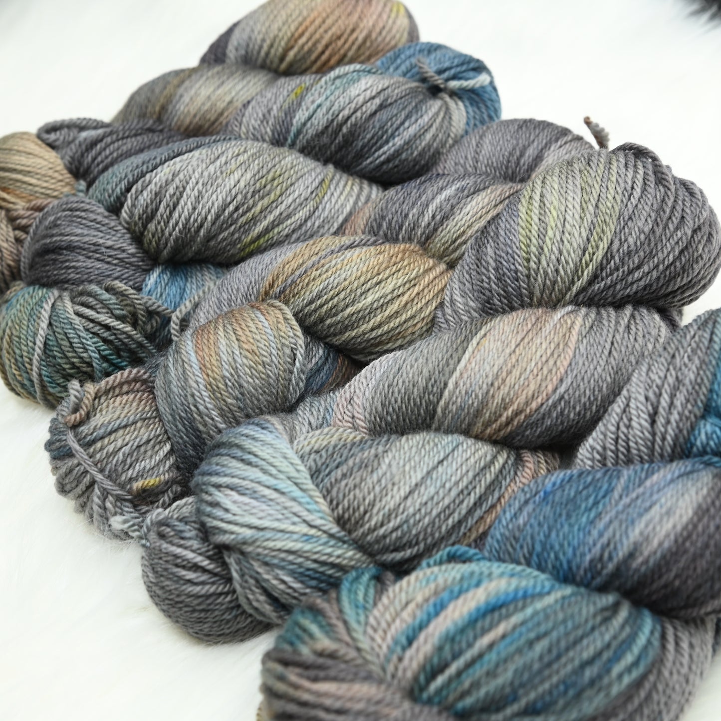Mourning Dove on Hand Dyed Polwarth Wool DK yarn - 100g