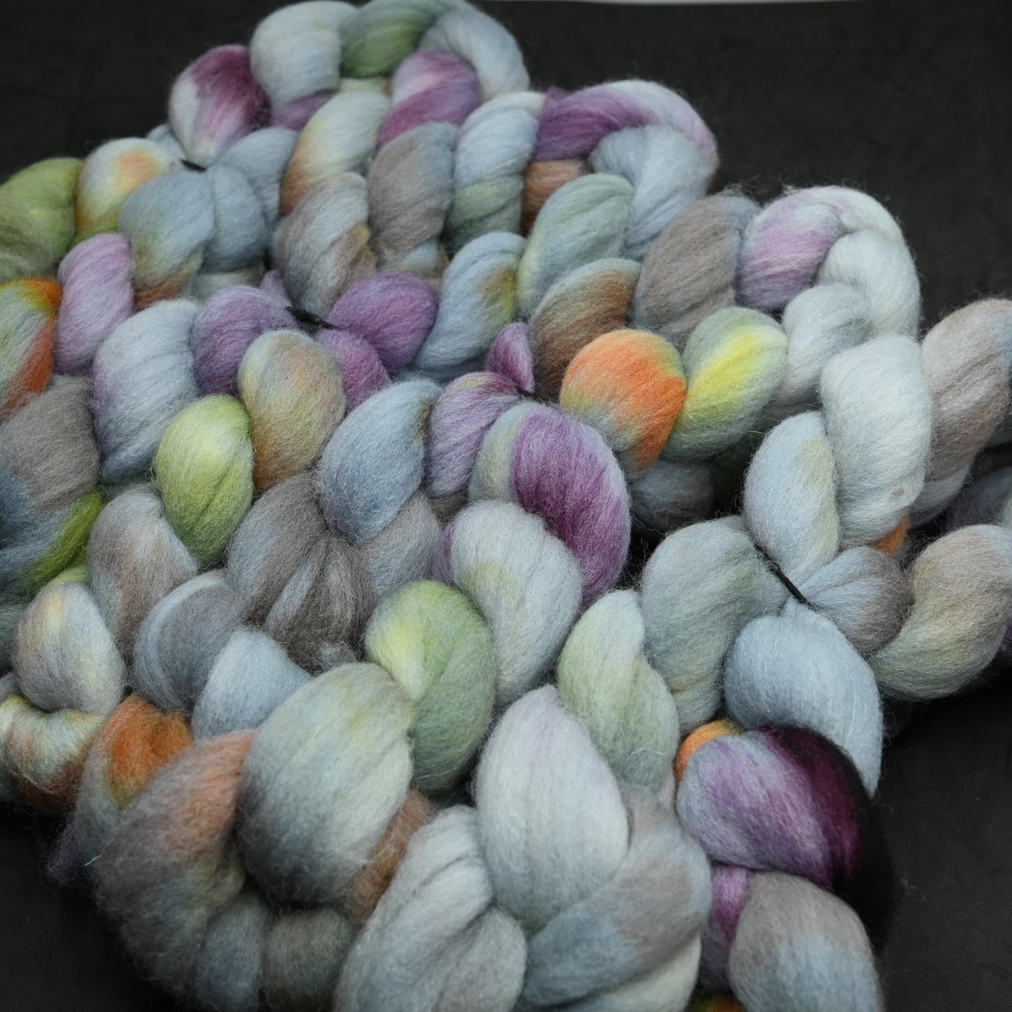 Haunted on Hand Dyed Southdown/Dorset Horn/Bio-Nylon Combed Top - 4 oz