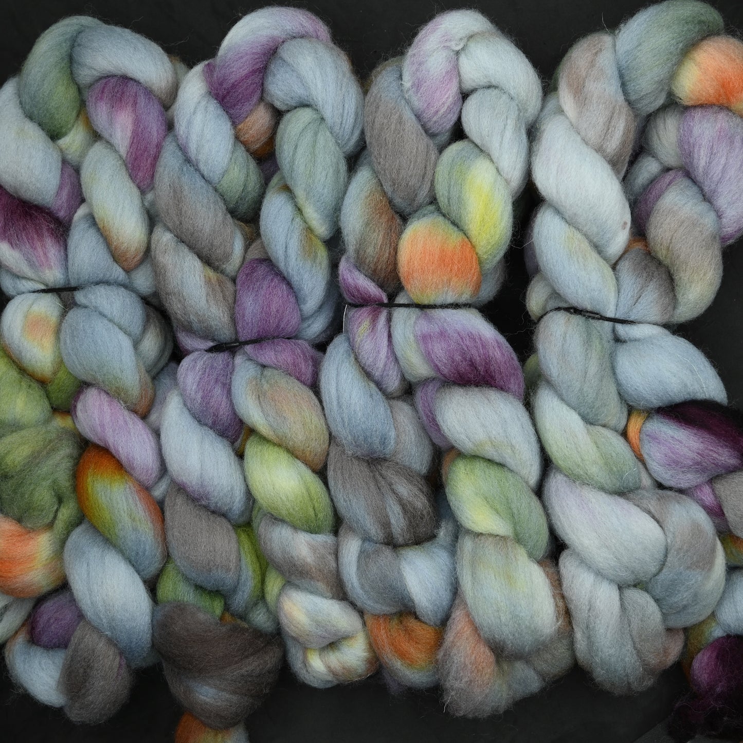 Haunted on Hand Dyed Southdown/Dorset Horn/Bio-Nylon Combed Top - 4 oz