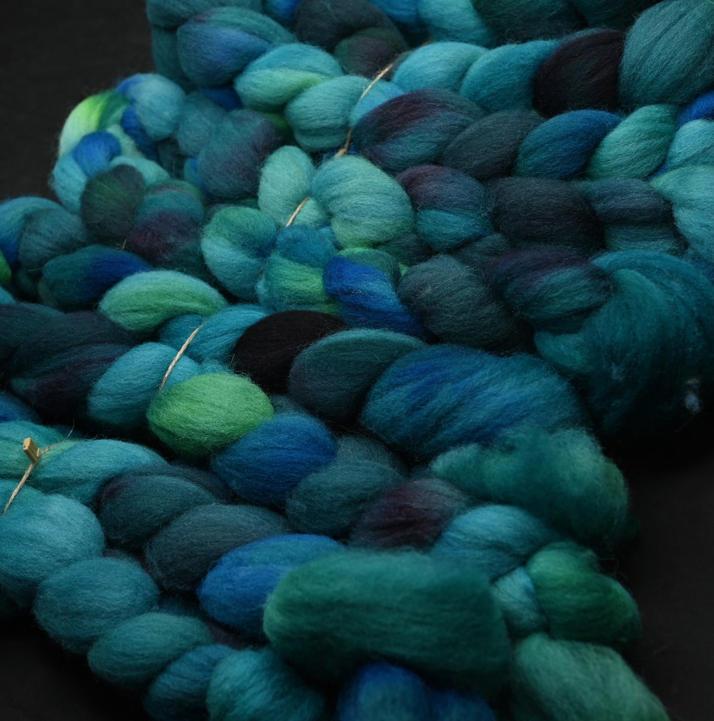 Never Going to Give You Up on Hand Dyed Southdown/Dorset Horn/Bio-Nylon Combed Top - 4 oz