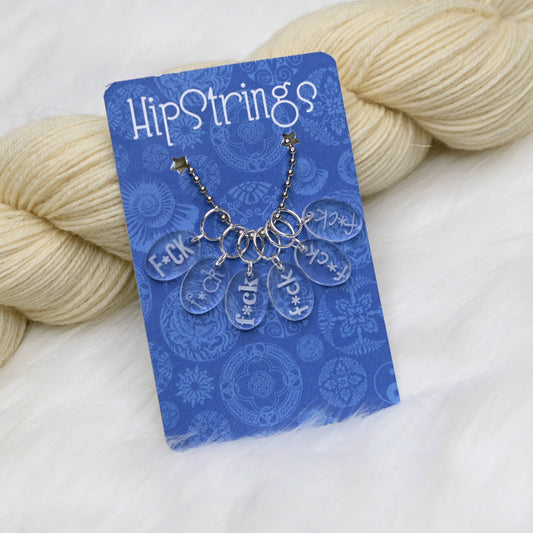 Sweary Snagless Stitch Markers - Set of 6