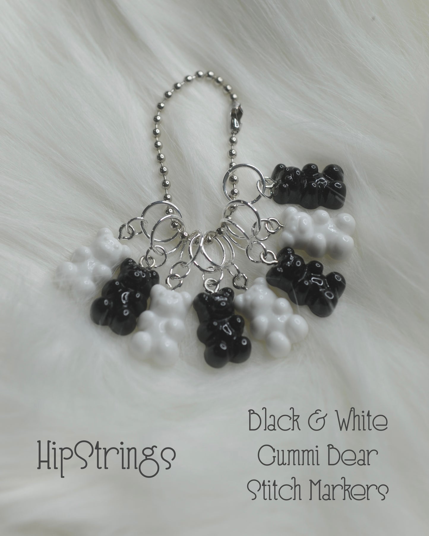 Gummi Bear Snagless Stitch Markers - Set of 8