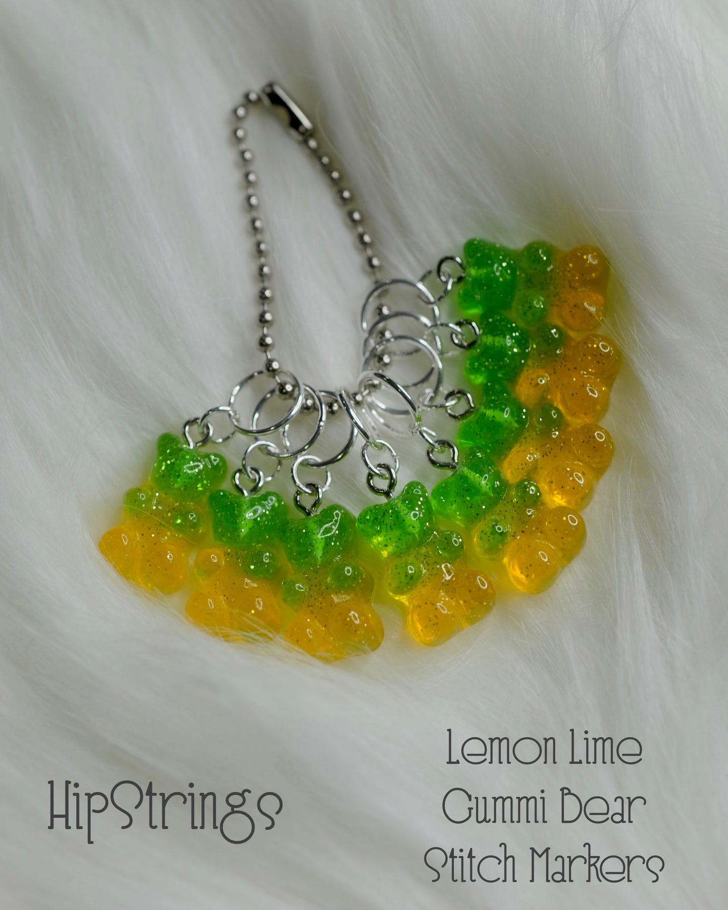 Gummi Bear Snagless Stitch Markers - Set of 8