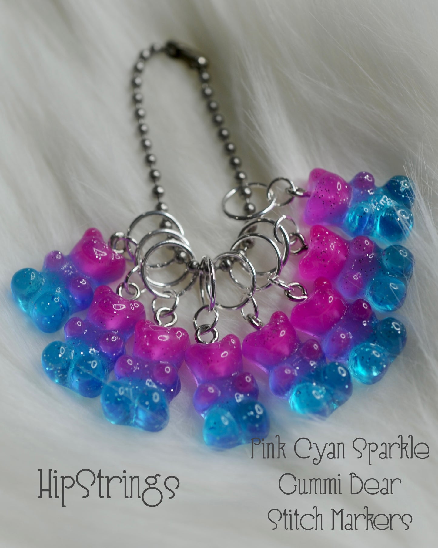 Gummi Bear Snagless Stitch Markers - Set of 8