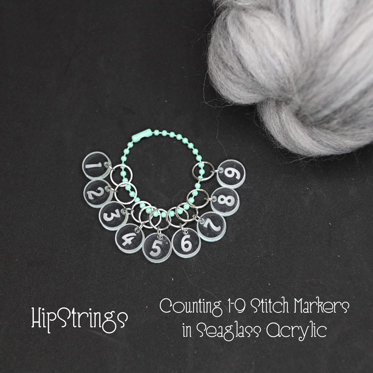 Counting by 1s Locking Stitch Markers - Set of 9