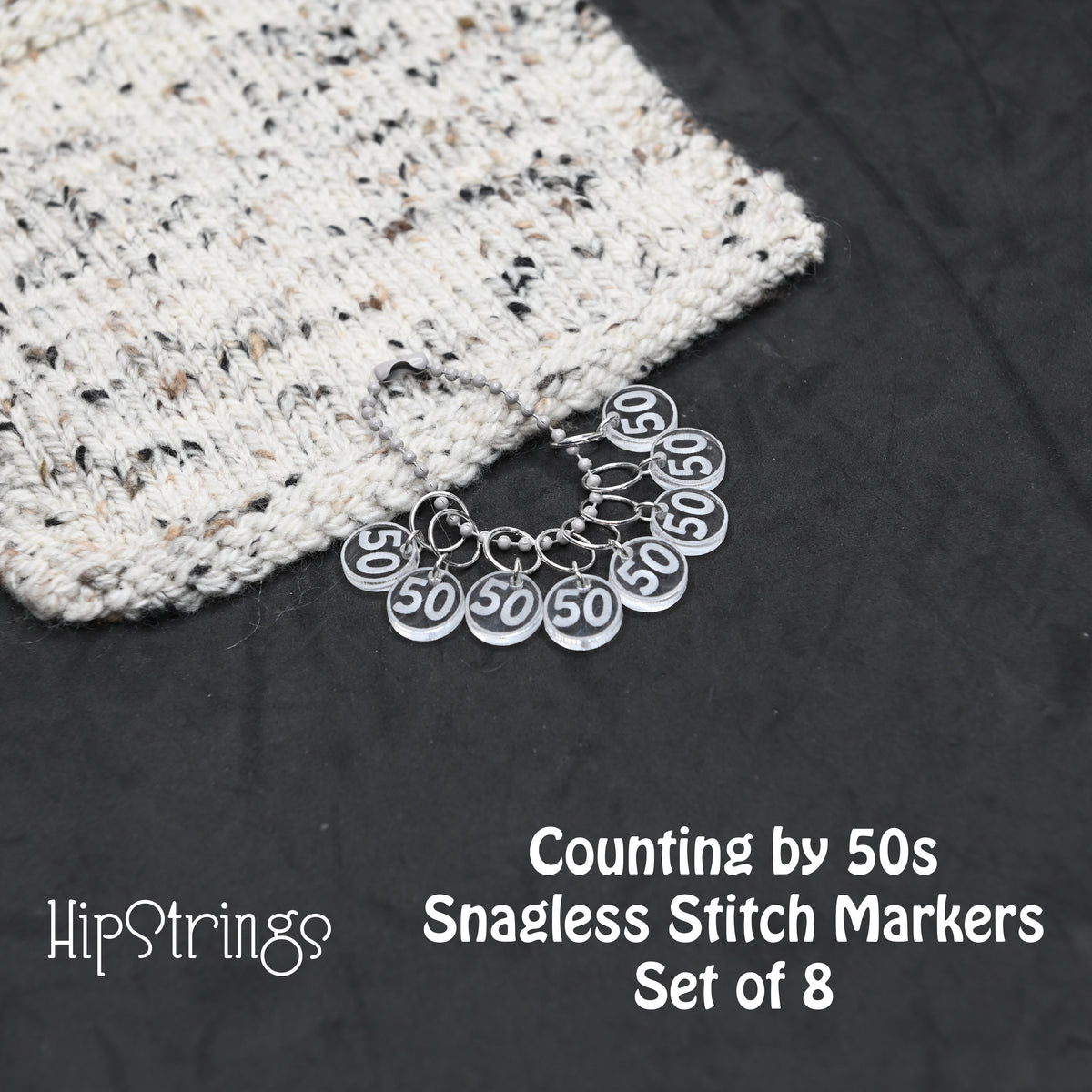Counting by 50s Stitch Marker Set