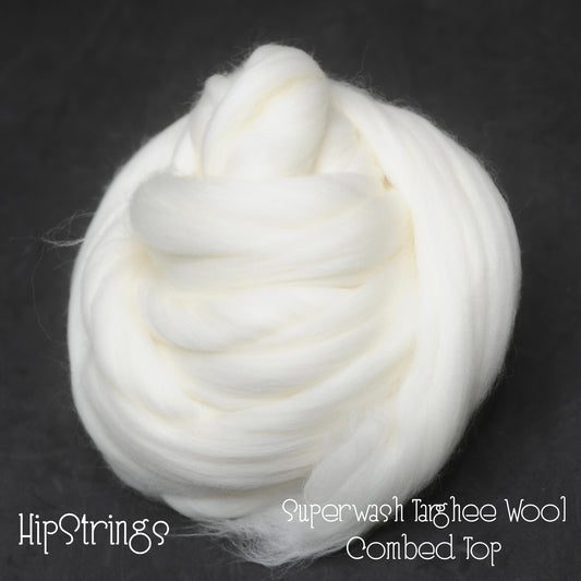 Superwash Targhee Wool Combed Top- 4 oz