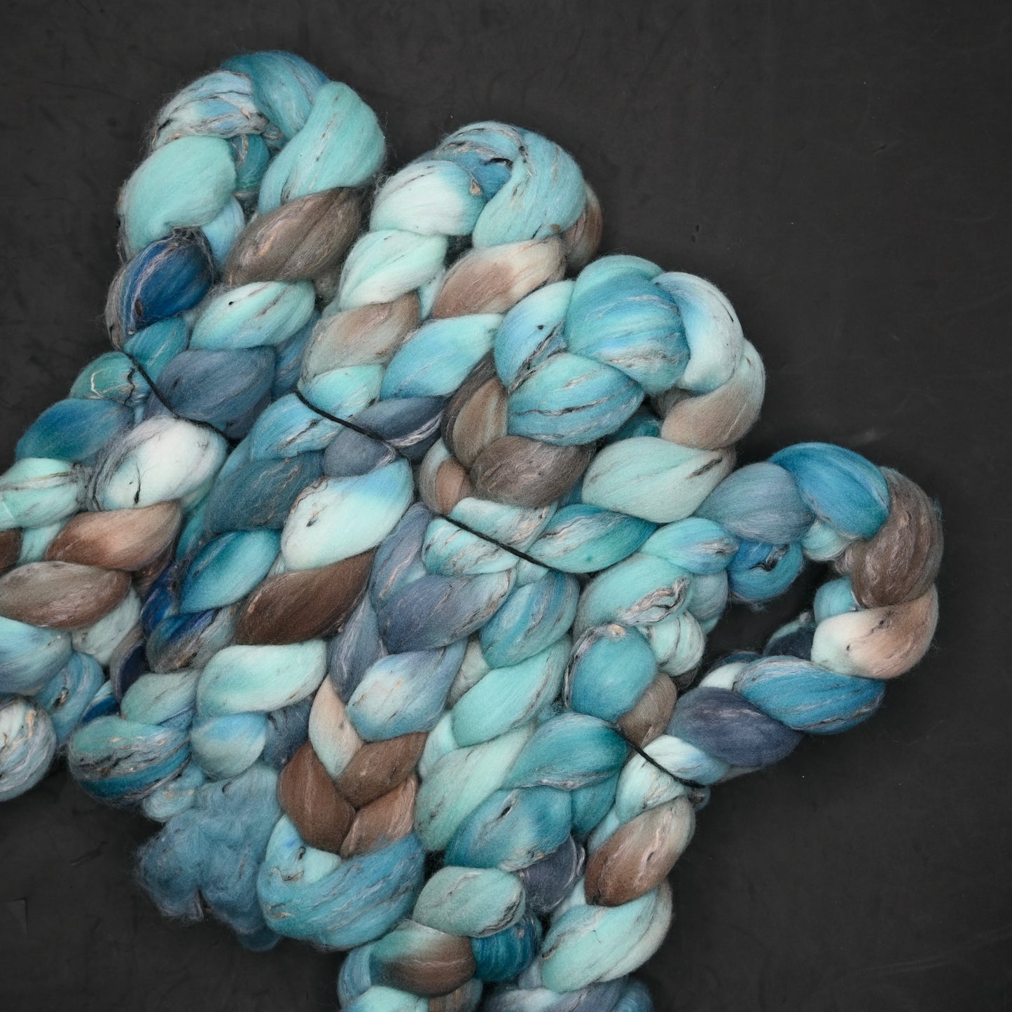 Alternate Juror on Hand Dyed Shaniko Wool Tweed Combed Top - 4 oz