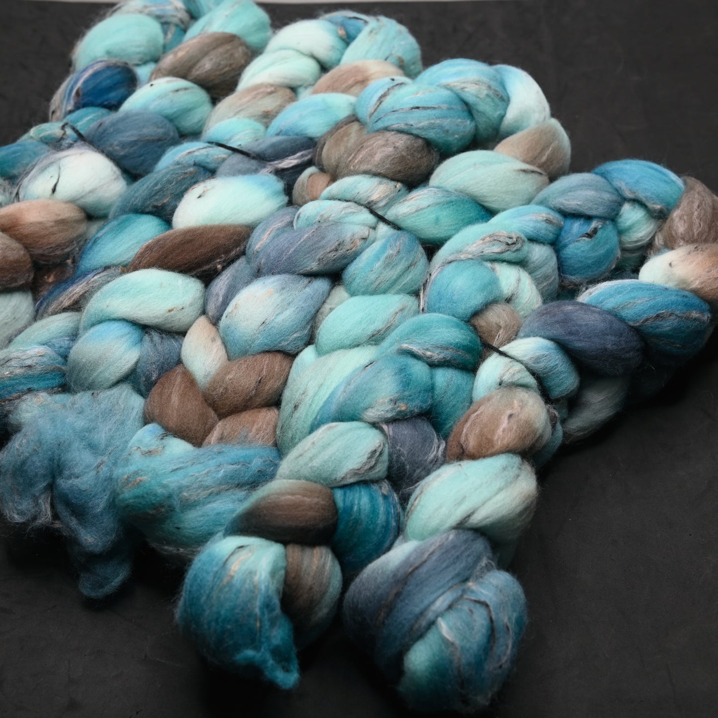 Alternate Juror on Hand Dyed Shaniko Wool Tweed Combed Top - 4 oz