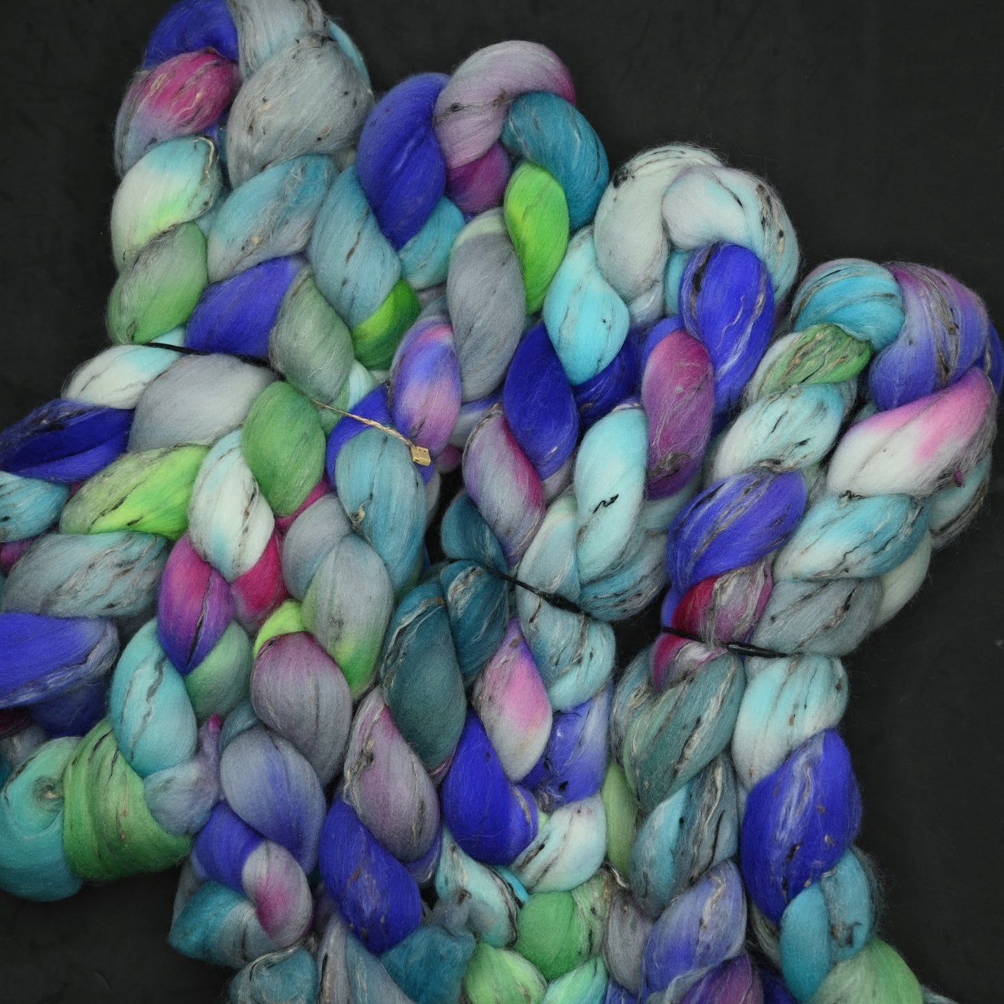 Magically Delicious on Hand Dyed Shaniko Wool Tweed Combed Top - 4 oz