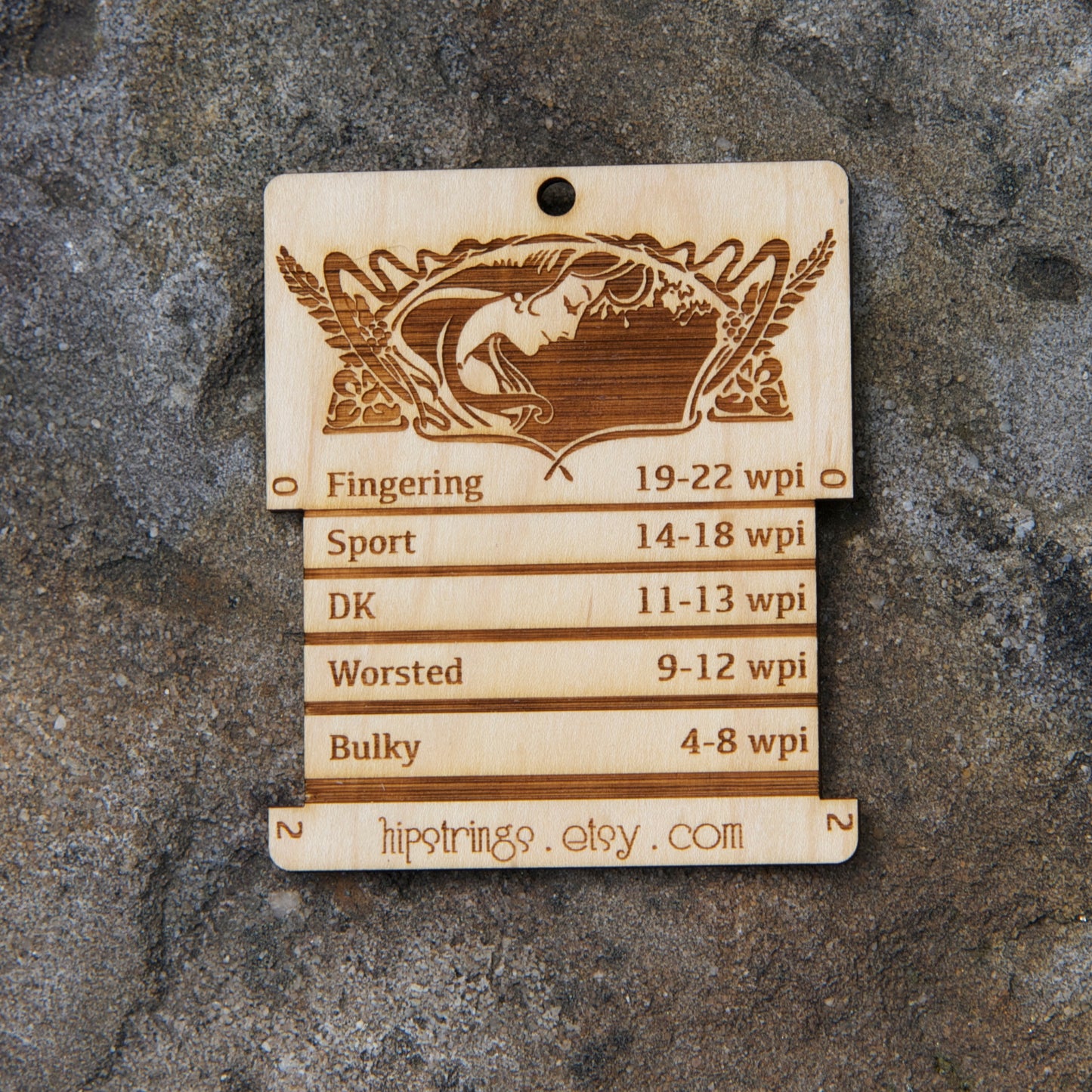 Spinners Control Card/ WPI tool - Hardwood Veneer