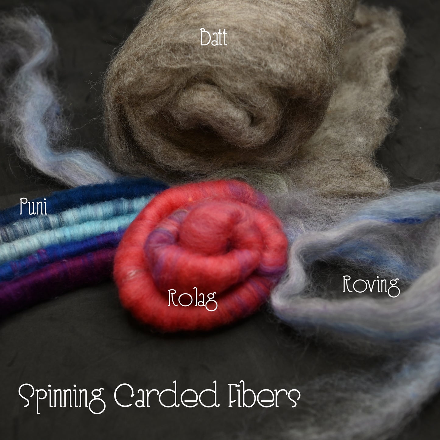 Class Kit for Spinning Carded Fibers - MDSW Winterfest 2024