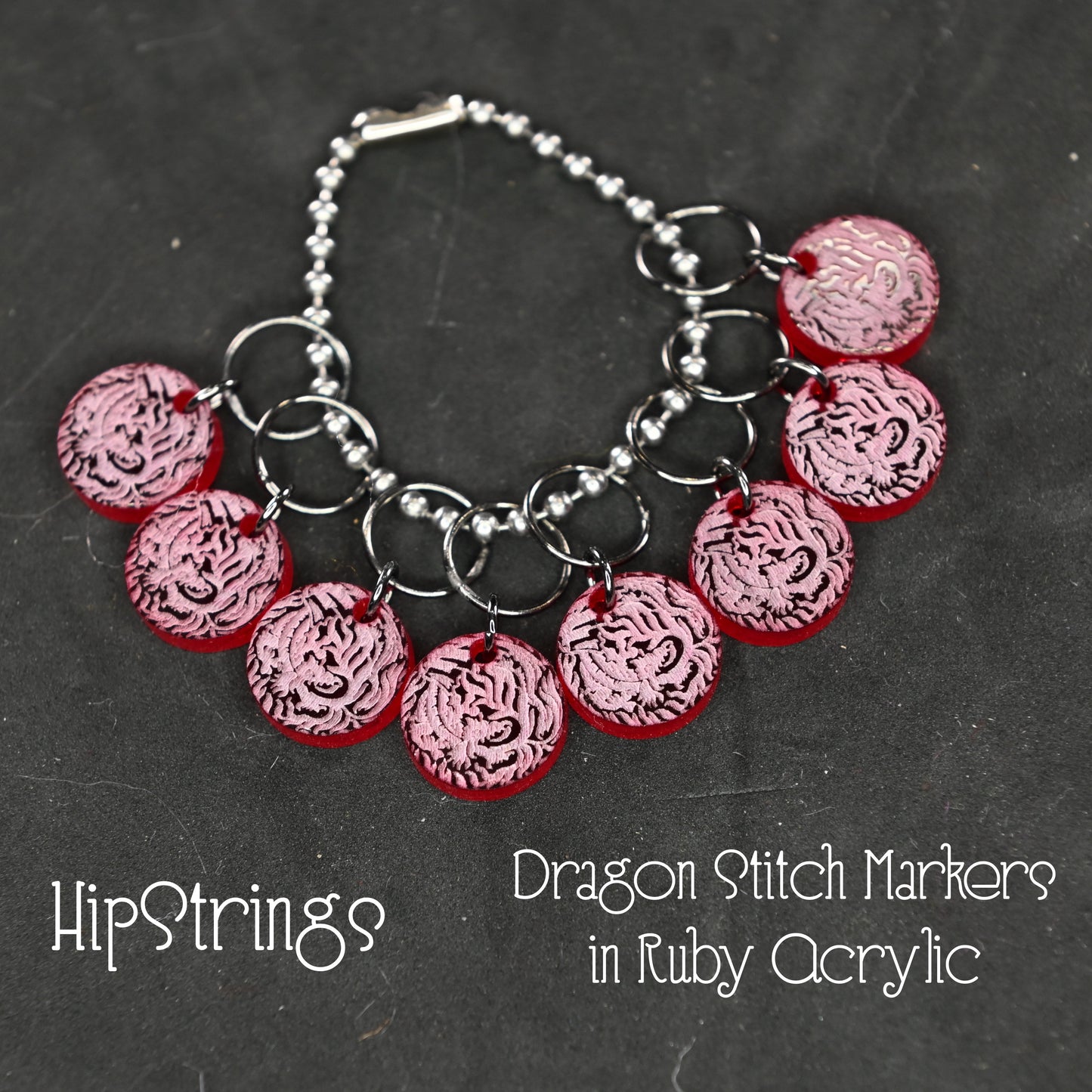 Dragon Snagless Stitch Markers - Set of 8
