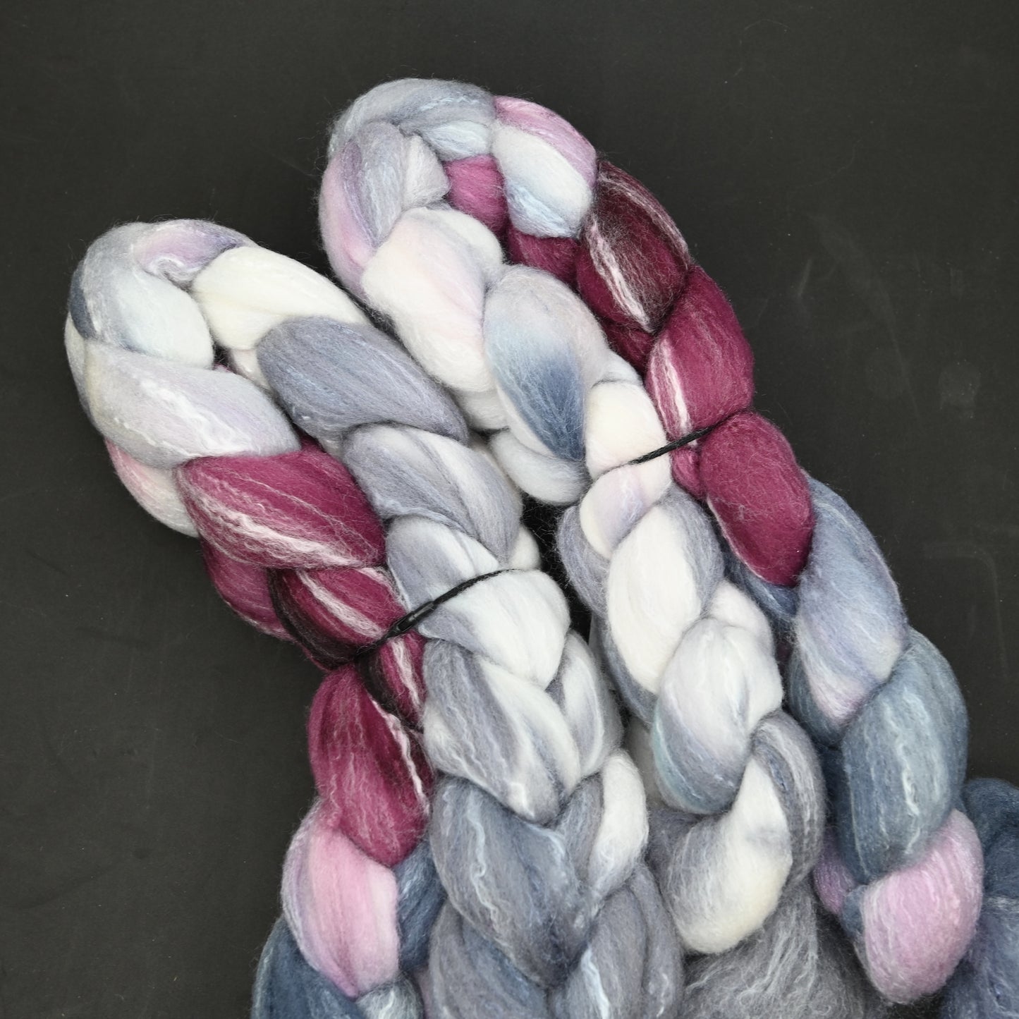 Independent Study on Hand Dyed Targhee/Bamboo/Silk Combed Top - 4 oz