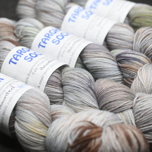Haunted on Hand Dyed SW Targhee Wool Nylon Sock Yarn - 100g