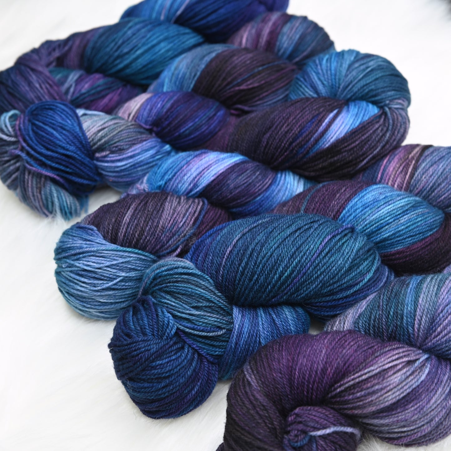 Stormking on Hand Dyed SW Targhee Wool Nylon Sock Yarn - 465 yd
