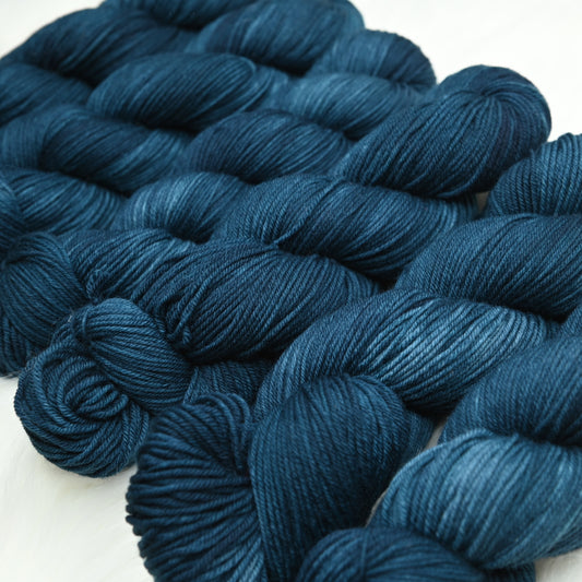 Deep Ocean on Targhee Sport Yarn - 300 yd/100 g