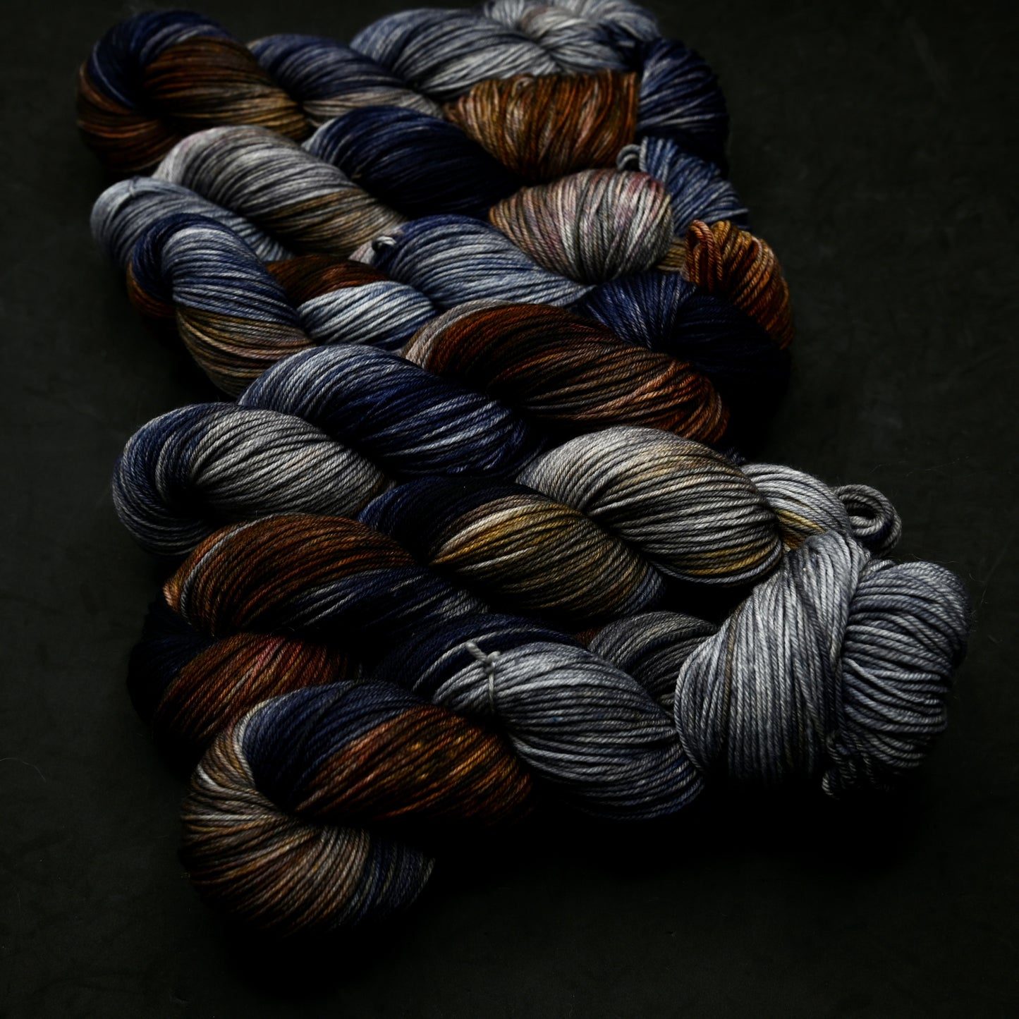 Work Study on Hand Dyed Targhee Wool Sport Yarn - 300 yd/100 g