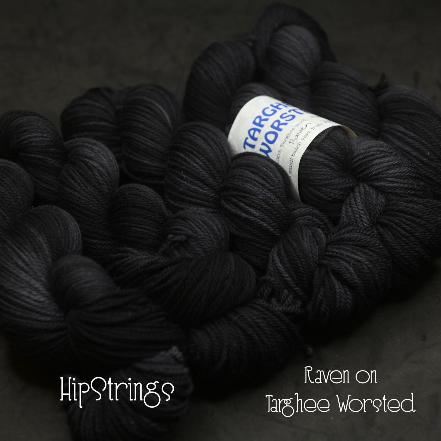 Raven on Hand Dyed Targhee Wool Worsted Yarn - 280 yd/115g