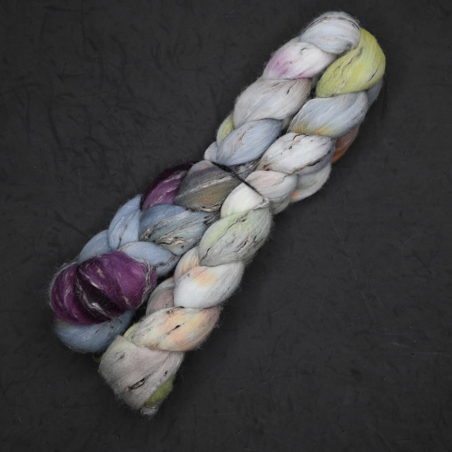 Haunted on Hand Dyed Shaniko Wool Tweed Combed Top - 4 oz