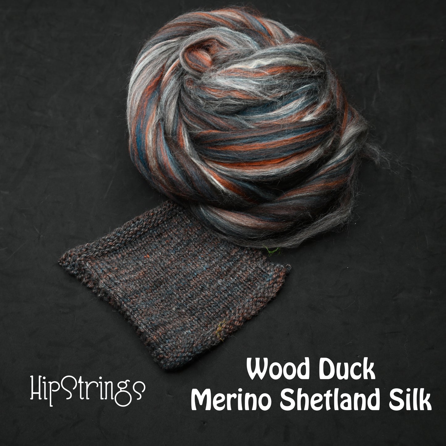 Wood Duck Merino Shetland Silk Signature Blend Combed Top - 4 oz