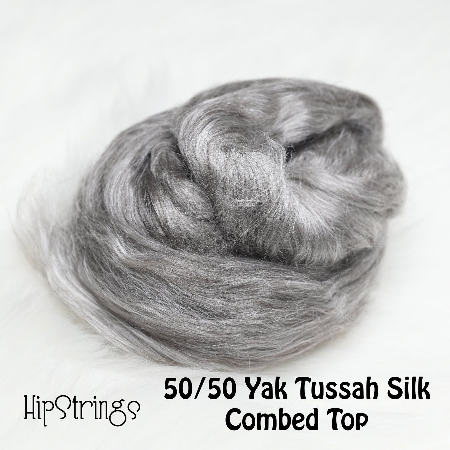 50/50 Yak Silk Combed Top - 2 oz