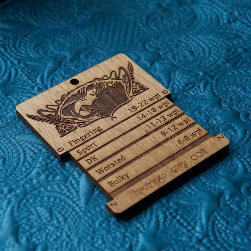 Spinners Control Card/ WPI tool - Hardwood Veneer