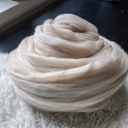 Baby Camel Superfine Merino Wool Combed Top - 4 oz