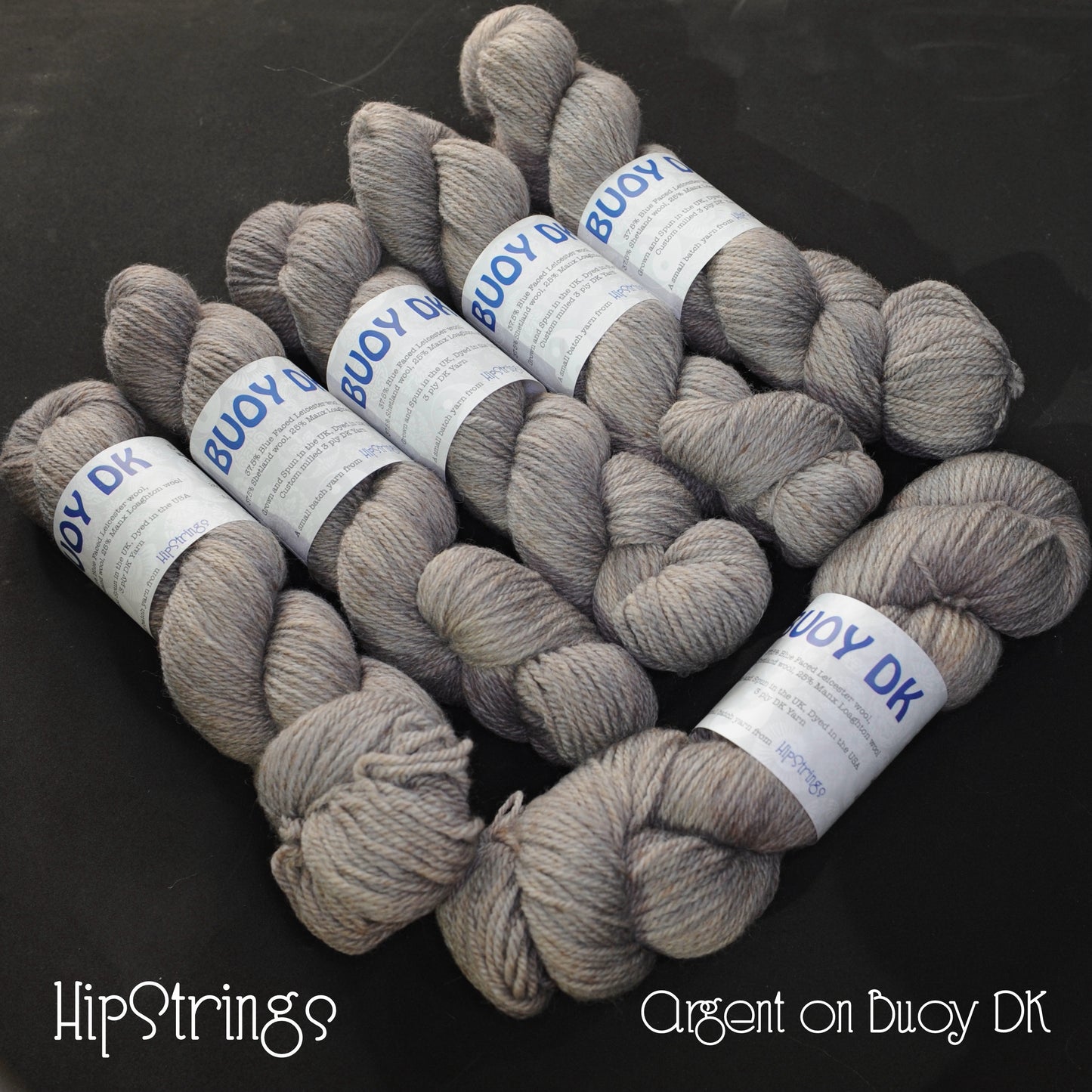 Argent on Buoy DK yarn - BFL/Shetland/Manx Loaghtan wool - 250 yd