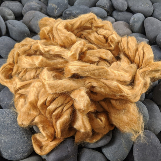 Red Eri Silk Combed Top - 2 oz