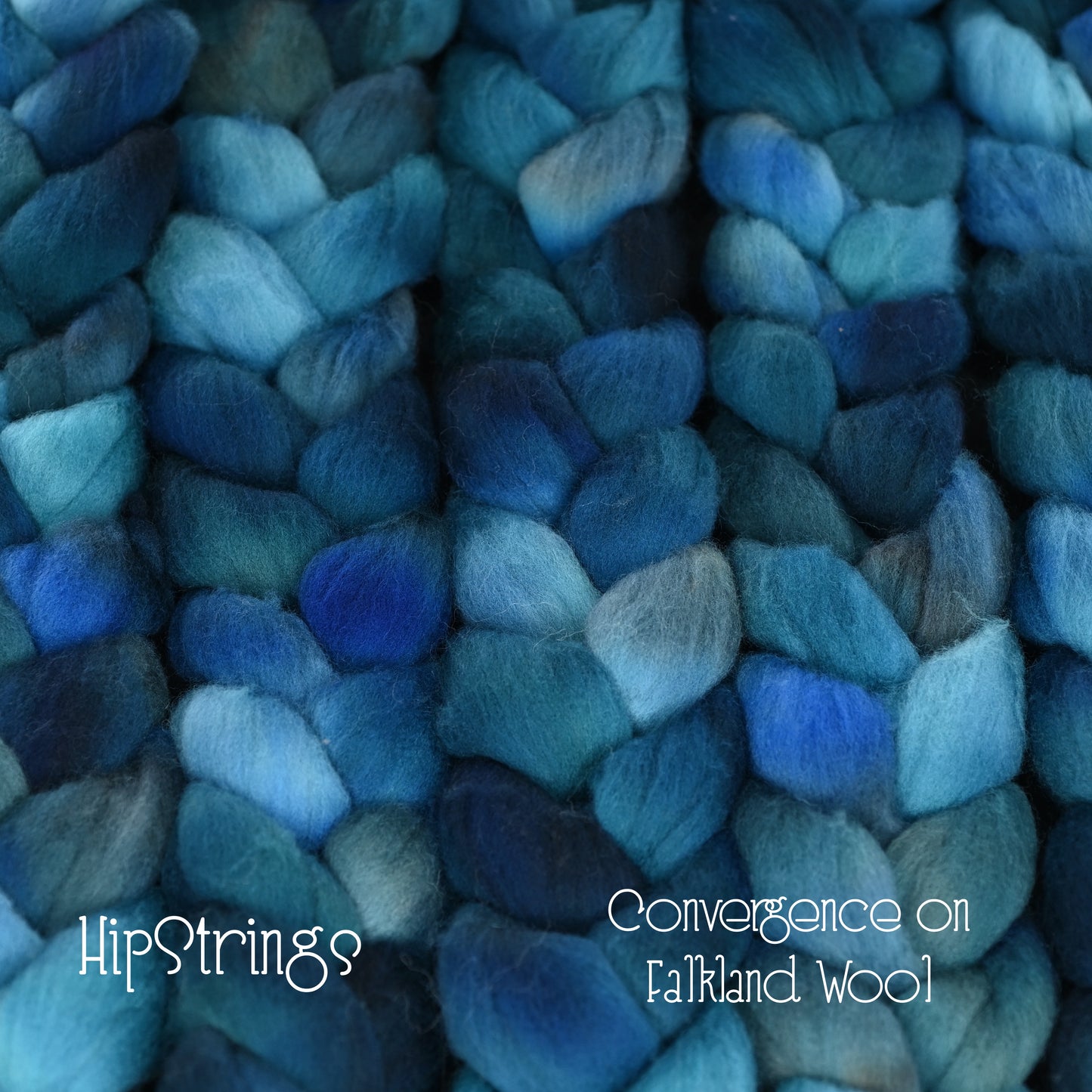 Convergence on Hand Dyed Falkland Wool Combed Top - 4 oz