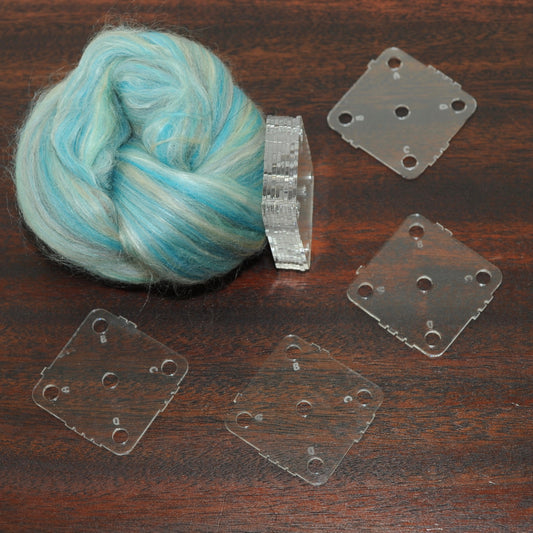 Acrylic Weaving Cards - Set of 10, 1.75 inches