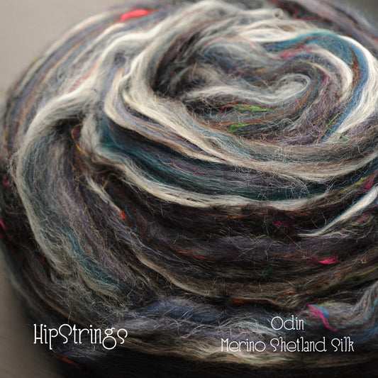Odin Merino Shetland Silk Signature Blend Combed Top - 4 oz
