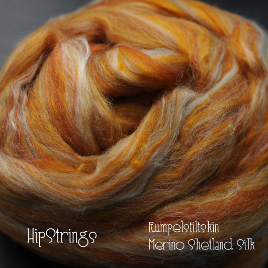 Rumpelstiltskin Merino Shetland Silk Signature Blend Combed Top - 4 oz