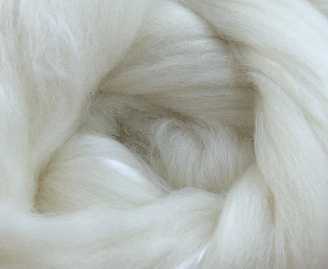Superfine Merino Wool/ Mulberry Silk Combed Top - 4 oz