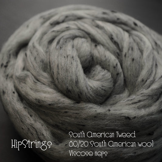 Tweed South American Wool Viscose Combed Top - 4 oz