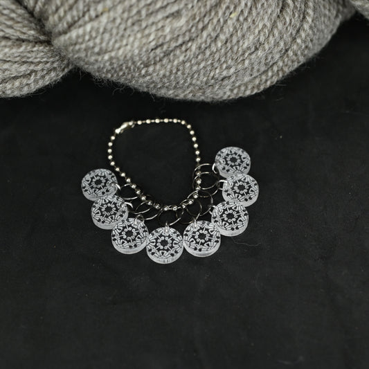 Crysanthemum Snagless Stitch Markers - Set of 8