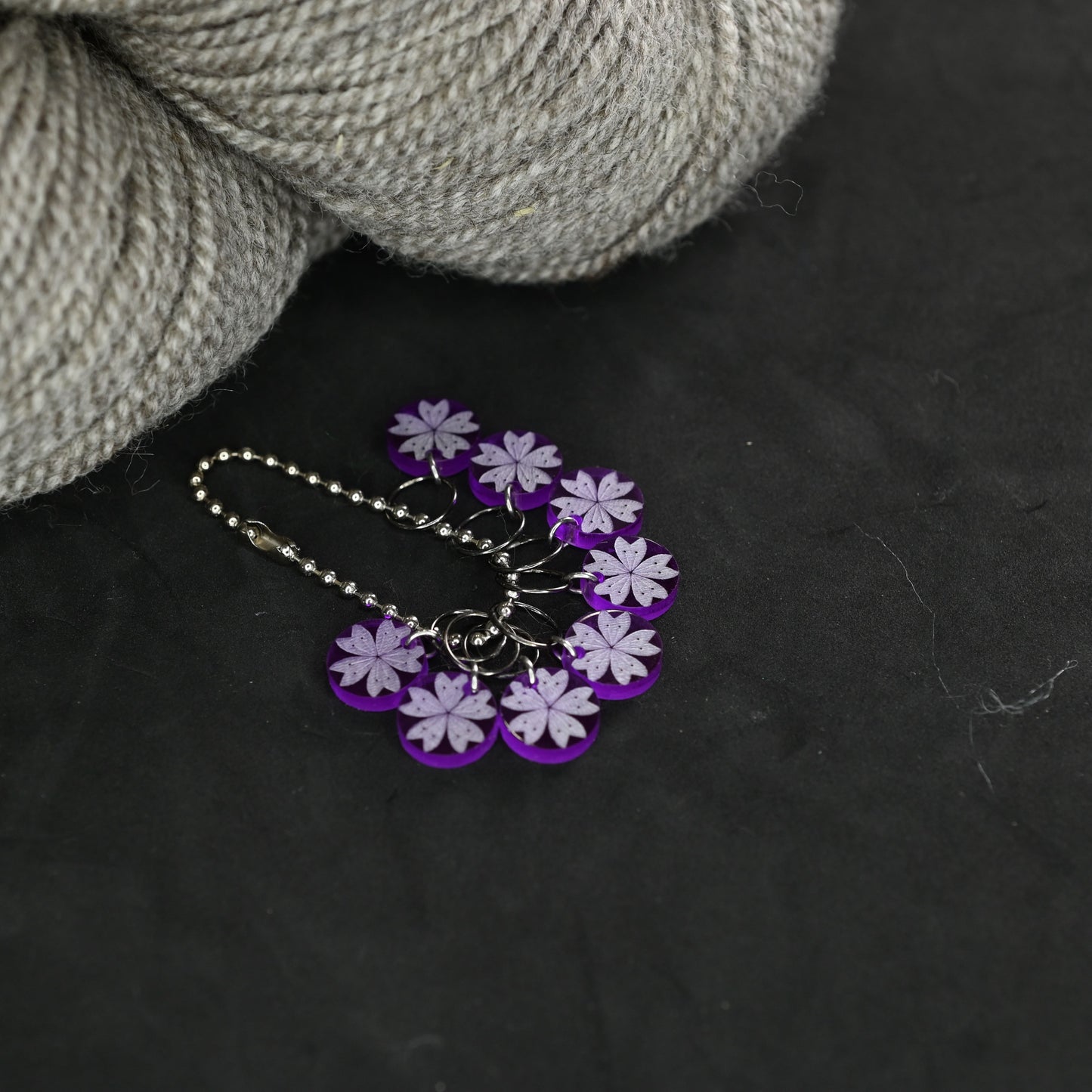 Sakura Snagless Stitch Markers - Set of 8