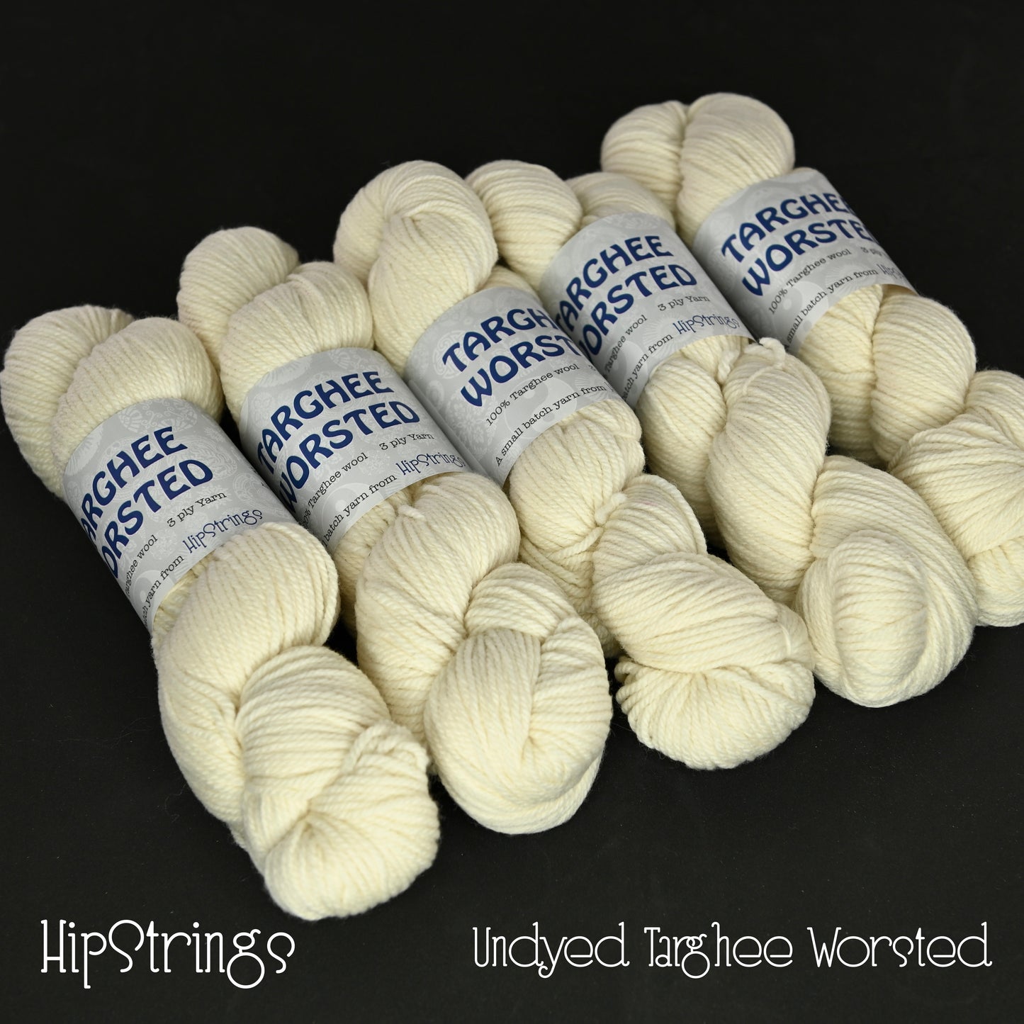 Undyed Targhee Worsted Wool yarn - 260 yd/115g