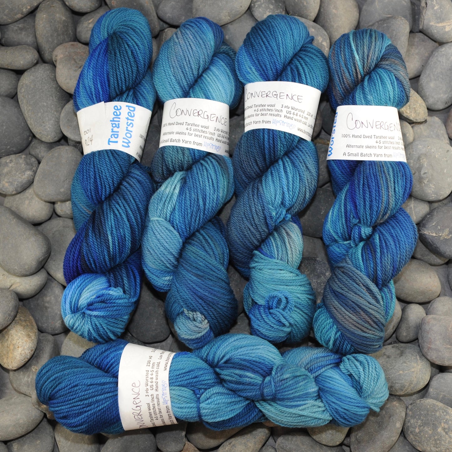 Convergence on Hand Dyed Targhee Wool Worsted Yarn - 265 yd/115g